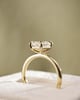18k Yellow Gold | High Set | 2.09ct - F - VVS2 Emerald Lab Diamond