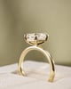 18k Yellow Gold | High Set | 2.2ct - D - VVS2 Emerald Lab Diamond