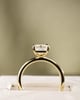 18k Yellow Gold | High Set | 2.2ct - D - VVS2 Emerald Lab Diamond