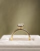 18k Yellow Gold | High Set | 2.1ct - E - VVS2 Emerald Lab Diamond