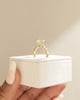 18k Yellow Gold | 1.55ct - F - VVS2 Oval Lab Diamond | Lab Diamond side stones