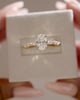 18k Yellow Gold | 1.55ct - F - VVS2 Oval Lab Diamond | Lab Diamond side stones