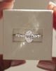 Platinum | 1.47ct - D - VVS2 Oval Lab Diamond | Lab Diamond side stones