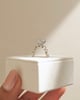 Platinum | 1.47ct - D - VVS2 Oval Lab Diamond | Lab Diamond side stones