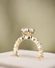 18k Yellow Gold | 1.82ct - E - VS1 Oval Lab Diamond | Lab Diamond side stones