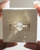 18k Yellow Gold | 2.05ct - E - VVS2 Oval Lab Diamond | Lab Diamond side stones