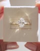 18k Yellow Gold | 1.97ct - D - VVS2 Oval Lab Diamond | Lab Diamond side stones