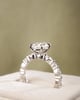 Platinum | 1.91ct - F - VVS2 Oval Lab Diamond | Lab Diamond side stones