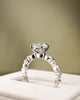 Platinum | 1.6ct - D - VS1 Oval Lab Diamond | Lab Diamond side stones