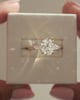 18k Yellow Gold | 10x7mm Oval Moissanite | Lab Diamond side stones