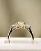 18k Yellow Gold | 1ct - D - VVS2 Oval Lab Diamond | Lab Diamond side stones