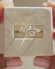 18k Yellow Gold | 9x6.5mm Oval Moissanite | Lab Diamond side stones