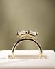 18k Yellow Gold | 1.51ct - E - VVS2 Pear Lab Diamond | 1.8ct - E - VS1 Emerald Lab Diamond