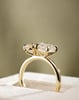 18k Yellow Gold | 1.51ct - E - VVS2 Pear Lab Diamond | 1.8ct - E - VS1 Emerald Lab Diamond