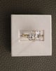 18k Yellow Gold | 1.53ct - F - VS1 Pear Lab Diamond | 2.02ct - F - VVS2 Emerald Lab Diamond