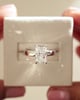 Platinum | Low Set | 2.52ct - F - VVS2 Radiant Lab Diamond | Lab Diamond side stones
