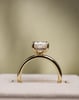 18k Yellow Gold | High Set | 3.01ct - F - VVS2 Radiant Lab Diamond | Lab Diamond side stones