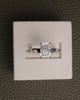 Platinum | Low Set | 2.96ct - F - VVS2 Radiant Lab Diamond | Lab Diamond side stones