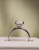 Platinum | Low Set | 2.96ct - F - VVS2 Radiant Lab Diamond | Lab Diamond side stones
