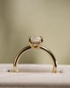 18k Yellow Gold | Low Set | 2.02ct - F - VS1 Radiant Lab Diamond | Lab Diamond side stones