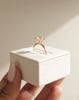18k Rose Gold | 2.6ct - F - VS1 Round Lab Diamond | Lab Diamond side stones