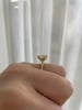 18k Yellow Gold | 8.5mm Round Moissanite | Lab Diamond side stones