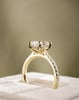 18k Yellow Gold | 2ct - E - VS1 Elongated Cushion Lab Diamond | Lab Diamond side stones