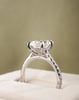 Platinum | 3.09ct - E - VVS2 Elongated Cushion Lab Diamond | Lab Diamond side stones