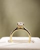 18k Yellow Gold | 1.61ct - D - VVS2 Elongated Cushion Lab Diamond | Lab Diamond side stones