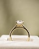 18k Yellow Gold | 2.53ct - D - VVS2 Elongated Cushion Lab Diamond | Lab Diamond side stones