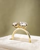 18k Yellow Gold | 1.84ct - E - VVS2 Pear Lab Diamond | 1.84ct - E - VVS2 Oval Lab Diamond