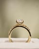 18k Yellow Gold | 1.9ct - F - VS1 Oval Lab Diamond | Lab Diamond side stones