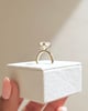18k Yellow Gold | 9x7mm Elongated Cushion Moissanite | Lab Diamond side stones