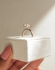18k Rose Gold | High Set | 2.1ct - F - VVS2 Elongated Cushion Lab Diamond | Lab Diamond side stones