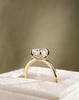 18k Yellow Gold | Low Set | 2.07ct - E - VVS2 Elongated Cushion Lab Diamond | Lab Diamond side stones