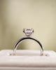 Platinum | High Set | 2.06ct - E - VVS2 Elongated Cushion Lab Diamond | Lab Diamond side stones