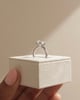 Platinum | Low Set | 9x6.5mm Oval Moissanite | Lab Diamond side stones