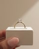 18k Yellow Gold / Platinum | 9x6.5mm Oval Moissanite | Lab Diamond side stones