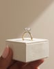 18k Yellow Gold / Platinum | 9x6.5mm Oval Moissanite | Lab Diamond side stones