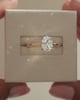 18k Yellow Gold / Platinum | 9x6.5mm Oval Moissanite | Lab Diamond side stones