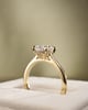 18k Yellow Gold | 1.88ct - F - VS1 Oval Lab Diamond | Lab Diamond side stones
