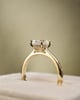 18k Yellow Gold | 1.46ct - D - VVS2 Oval Lab Diamond | Lab Diamond side stones
