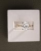 18k Yellow Gold / Platinum | 2.96ct - F - VS1 Oval Lab Diamond | Lab Diamond side stones