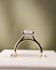 18k Yellow Gold / Platinum | 2.96ct - F - VS1 Oval Lab Diamond | Lab Diamond side stones