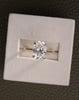 18k Yellow Gold / Platinum | 2.96ct - F - VS1 Oval Lab Diamond | Lab Diamond side stones