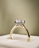 18k Yellow Gold / Platinum | 2.07ct - E - VS1 Oval Lab Diamond | Lab Diamond side stones