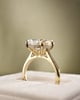 18k Yellow Gold | 4.93ct - E - VVS2 Oval Lab Diamond | Lab Diamond side stones