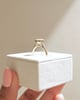 18k Yellow Gold | 8x6mm Elongated Cushion Moissanite
