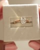 18k Yellow Gold | 8x6mm Elongated Cushion Moissanite