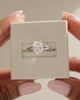 Platinum | 10x7mm Oval Moissanite